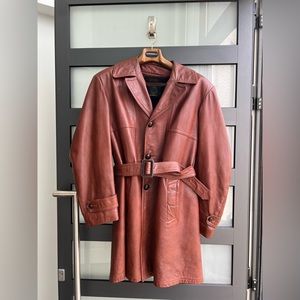 Leather Jacket with removable faux-fur lining